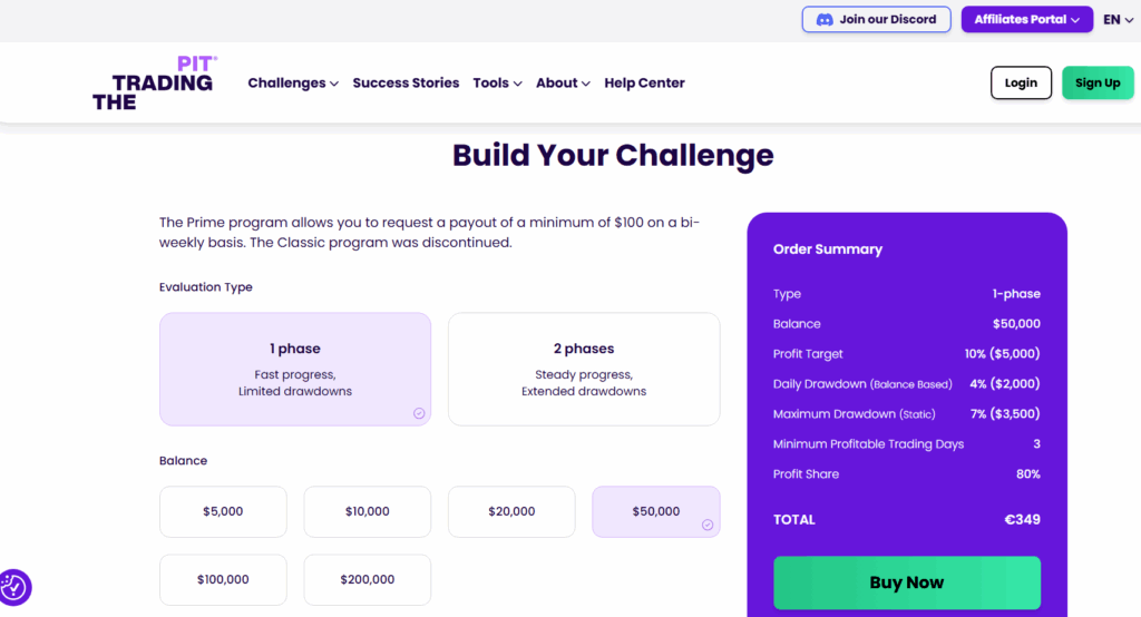 The Trading Pit proprietary trading platform, rules, and overview - Preview 1